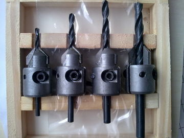 TC-004V το καρβίδιο TCT μερών εργαλείων χειρός 4PCS τοποθέτησε αιχμή Countersink στα κομμάτια τρυπανιών για την ξύλινη διάτρηση