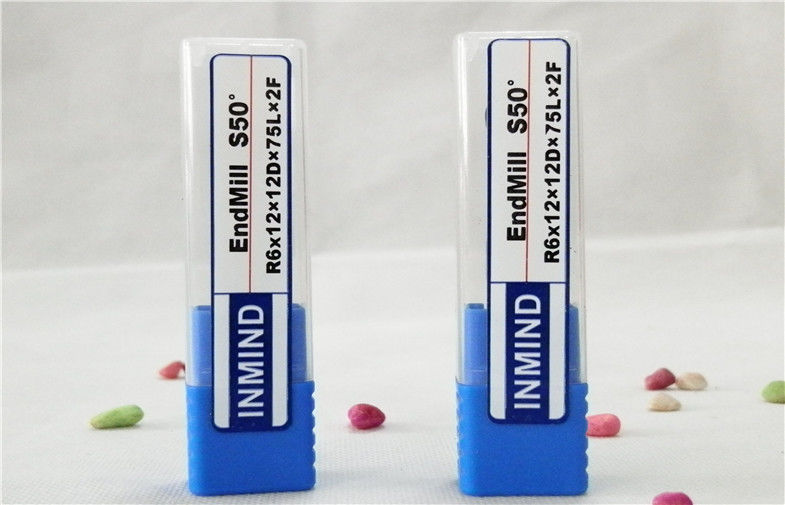 HRC50 τέμνον χοντροδούλεμα Endmill εργαλείων σιταριού Mirco μύλων τελών μύτης σφαιρών καρβιδίου στη λήξη